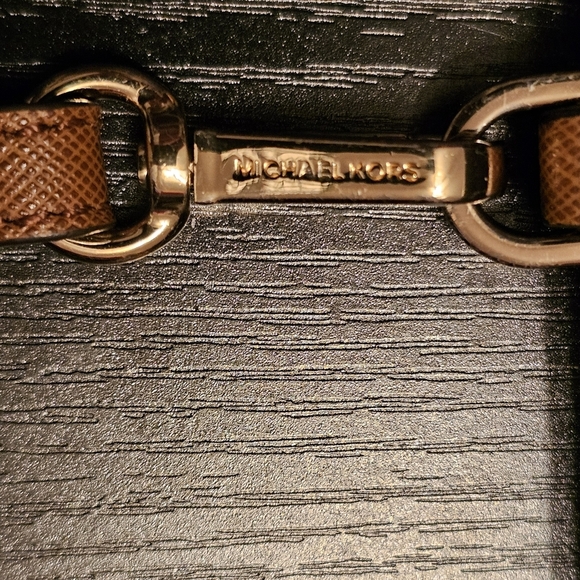 Michael‎ Kors Jet Set Travel Large Double Zip Phone Wallet Brown Luggage - Picture 4 of 7